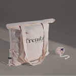 Sac pliable en coton Fairtrade à personnaliser 120 g/m2 couleur naturel vue détail 3