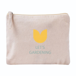 Trousse rectangulaire en coton bio avec certification GOTS couleur naturel quatrième vue