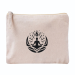 Trousse rectangulaire en coton bio avec certification GOTS couleur naturel cinquième vue