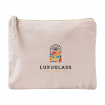 Trousse rectangulaire en coton bio avec certification GOTS couleur naturel sixième vue