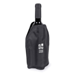 Refroidisseur de bouteilles, adaptable à différents formats couleur noir avec zone d'impression