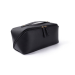Trousse de voyage en PU avec finition douce 400 g/m2 couleur noir deuxième vue
