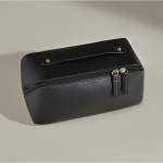Trousse de voyage en PU avec finition douce 400 g/m2 couleur noir cinquième vue