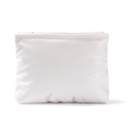Trousse rectangulaire en polyester matelassé et doux 120 g/m2 couleur blanc première vue