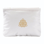 Trousse rectangulaire en polyester matelassé et doux 120 g/m2 couleur blanc quatrième vue