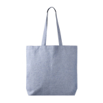 Tote bag en coton et polyester avec longues anses 220 g/m2 couleur bleu première vue