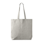 Tote bag en coton et polyester avec longues anses 220 g/m2 couleur gris première vue
