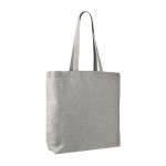 Tote bag en coton et polyester avec longues anses 220 g/m2 couleur gris deuxième vue