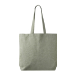 Tote bag en coton et polyester avec longues anses 220 g/m2 couleur vert foncé première vue