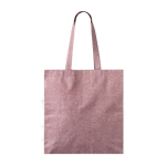Tote bag large en coton et polyester finition chinée 240 g/m2 couleur bordeaux première vue
