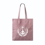 Tote bag large en coton et polyester finition chinée 240 g/m2 couleur bordeaux vue détaillée