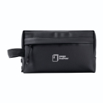Trousse en cuir synthétique avec poignée latérale 500 g/m2 couleur noir quatrième vue