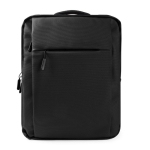 Sac à dos de travail pour ordinateur portable en cuir synthétique 15'' couleur noir première vue