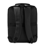 Sac à dos de travail pour ordinateur portable en cuir synthétique 15'' couleur noir troisième vue