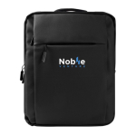 Sac à dos de travail pour ordinateur portable en cuir synthétique 15'' couleur noir quatrième vue