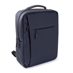 Sac à dos de travail pour ordinateur portable en cuir synthétique 15'' couleur bleu marine deuxième vue