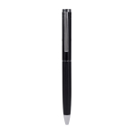 Stylo élégant à mécanisme rotatif à encre bleue couleur noir deuxième vue