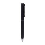 Stylo élégant à mécanisme rotatif à encre bleue couleur noir troisième vue