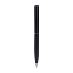 Stylo élégant à mécanisme rotatif à encre bleue couleur noir quatrième vue