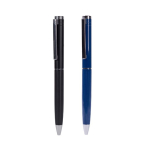 Stylo élégant à mécanisme rotatif à encre bleue couleur noir sixième vue