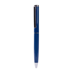 Stylo élégant à mécanisme rotatif à encre bleue couleur bleu première vue
