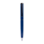 Stylo élégant à mécanisme rotatif à encre bleue couleur bleu deuxième vue