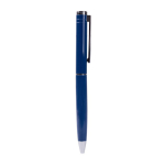 Stylo élégant à mécanisme rotatif à encre bleue couleur bleu troisième vue