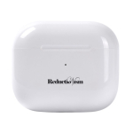 Écouteurs sans fil avec 3 heures de lecture dans un étui blanc couleur blanc vue détail 2