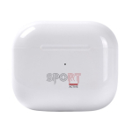 Écouteurs sans fil avec 3 heures de lecture dans un étui blanc couleur blanc vue détail 3