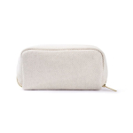 Trousse compartiment unique en polyester doux 450 g/m2 couleur naturel cinquième vue