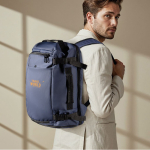 Sac à dos en polyester pour ordinateur, compatible trolley 15'' couleur bleu sixième vue