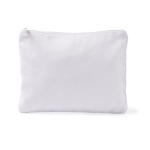 Trousse de toilette en polyester avec toucher velours, 280 g/m² couleur blanc première vue