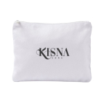 Trousse de toilette en polyester avec toucher velours, 280 g/m² couleur blanc quatrième vue