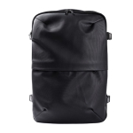 Sac à dos en similicuir pour voyages avec fonction extensible 30L couleur noir première vue