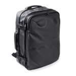 Sac à dos en similicuir pour voyages avec fonction extensible 30L couleur noir deuxième vue