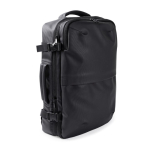 Sac à dos en similicuir pour voyages avec fonction extensible 30L couleur noir troisième vue