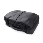 Sac à dos en similicuir pour voyages avec fonction extensible 30L couleur noir vue détaillée
