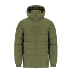 Parka enfant matelassée résistante au vent et à l’eau MKT Eren couleur vert militaire première vue