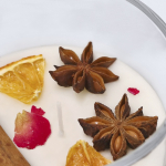 Bougie parfumée en cire végétale, parfum cannelle et agrumes  troisième vue