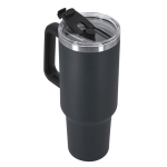 Grand mug en acier inox recyclé avec paille et ouverture 1,2 L quatrième vue