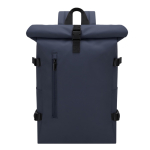 Sac à dos en PU pour ordinateur et voyage avec plusieurs poches 15'' couleur bleu marine première vue