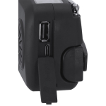 Radio portable solaire avec lampe et batterie d’urgence cinquième vue