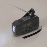 Radio portable solaire avec lampe et batterie d’urgence vue d'ambiance
