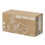 Radio portable solaire avec lampe et batterie d’urgence vue avec boîte