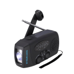 Radio portable solaire avec lampe et batterie d’urgence vue principale