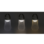 Lampe avec un design en métal avec anse supérieure en PU quatrième vue