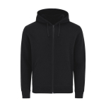 Sweat unisexe en coton et polyester MKT Astro 280 g/m² couleur noir première vue