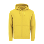 Sweat unisexe en coton et polyester MKT Astro 280 g/m² couleur jaune première vue