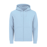 Sweat unisexe en coton et polyester MKT Astro 280 g/m² couleur bleu ciel première vue