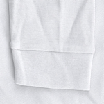 Polo unisexe blanc à manches longues en coton MKT Charlot 220 g/m² sixième vue